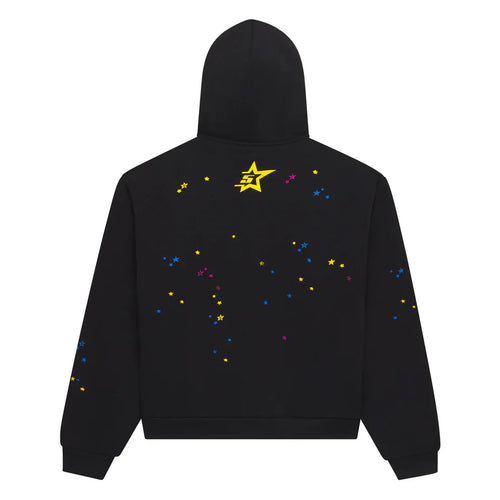 Sp5der Black Punk V2 Zip Hoodie